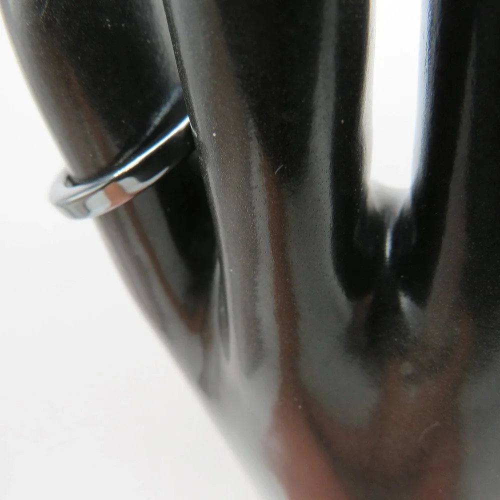 Unbranded Polished Gunmetal Hematite Style Non Magnetic Band Ring Size 9